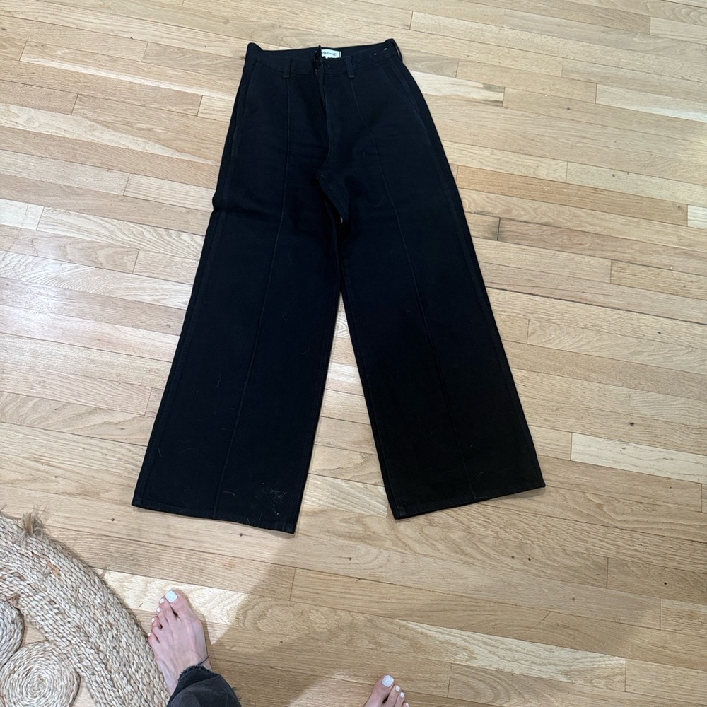 Madewell Black Wide Leg Pants